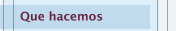 Que hacemos
